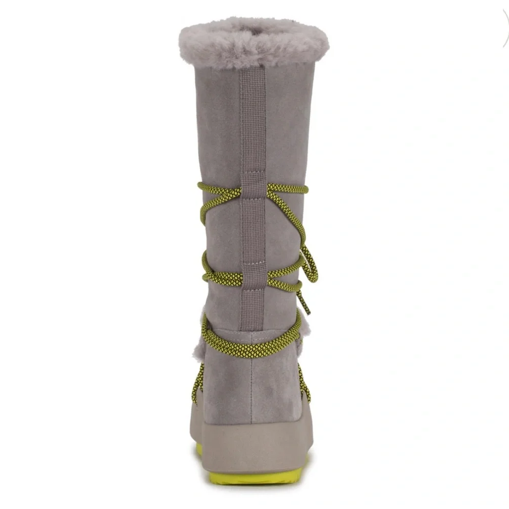 Baretraps Danney Women's Water Resistant Winter Boot Gray and Green Size 8 - Picture 4 of 17